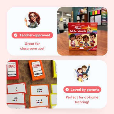 The Fidget Game French: Le Jeu de Fidget Mots Visuels!